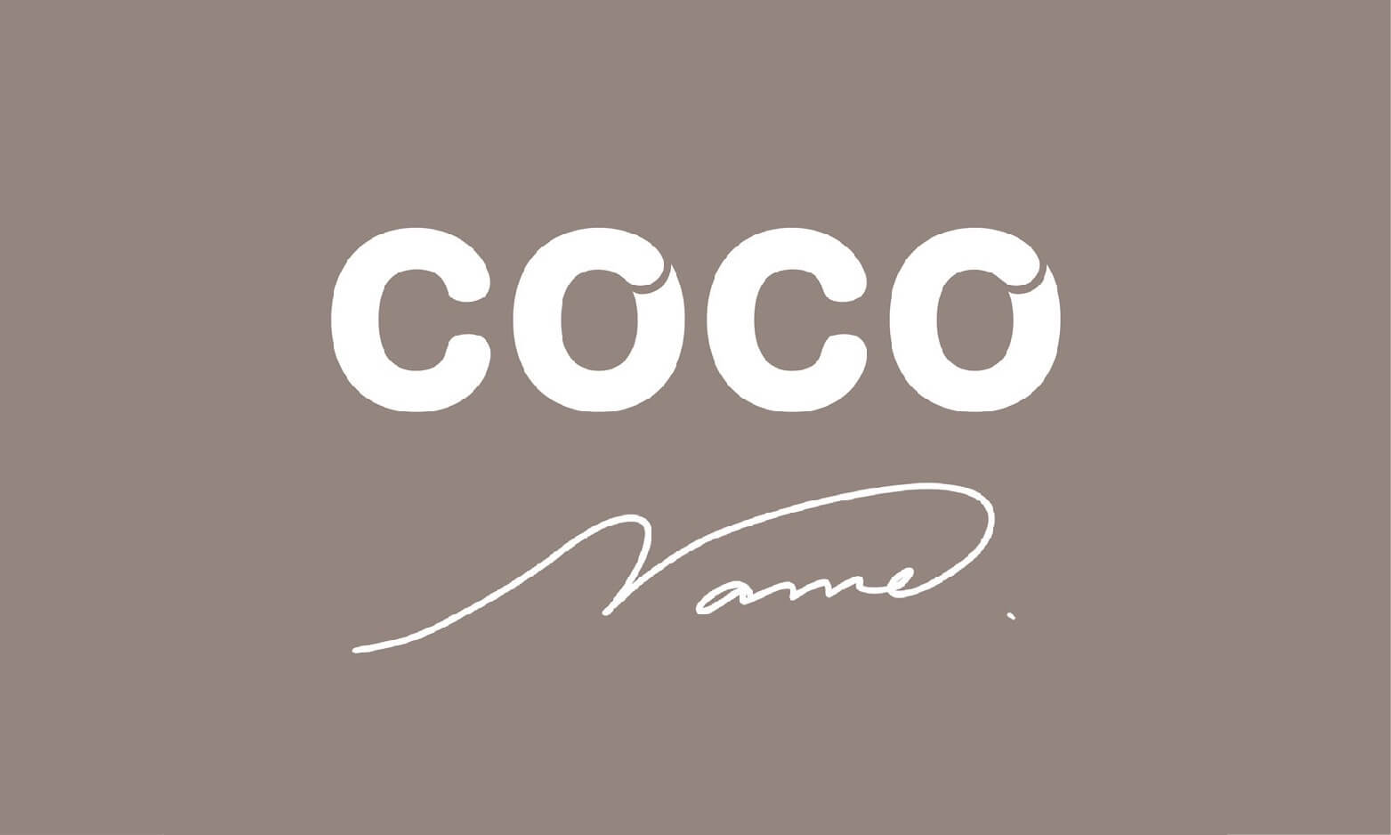 COCO name. (ココネーム) 公式インスタグラムアカウントを開設しました！🤎