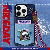 『NICEDAY COWBOY KURO』ストラップ付きiPhoneケース