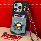 『NICEDAY COWBOY KURO』ストラップ付きiPhoneケース