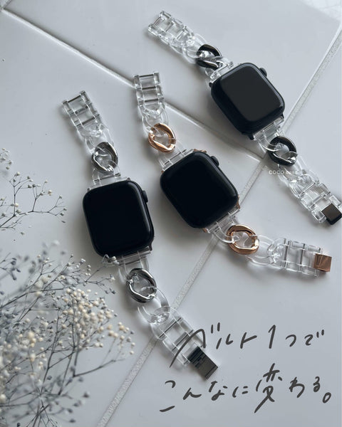 Apple Watch アクリルクリアバンド / R1762 - COCO case