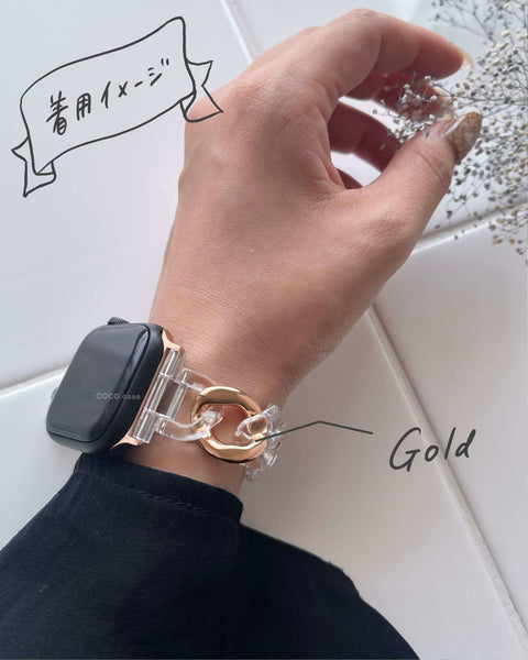 Apple Watch アクリルクリアバンド / R1762 - COCO case