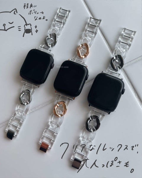 Apple Watch アクリルクリアバンド / R1762 - COCO case